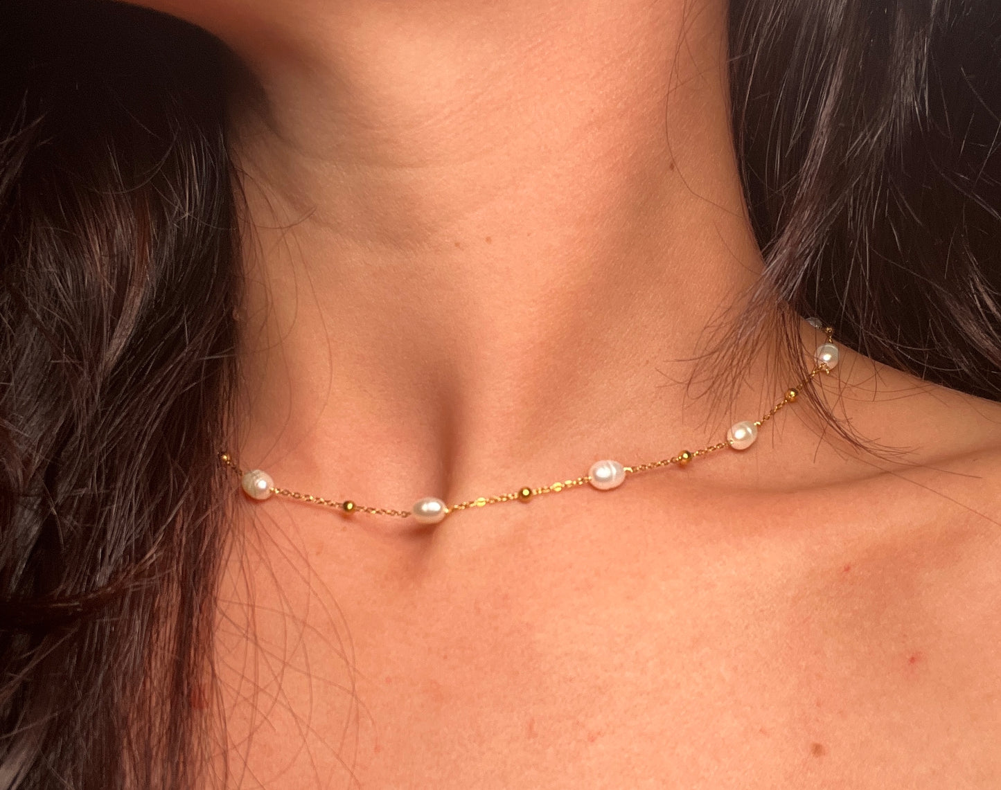 Freshwater Pearl Necklace - Waterproof