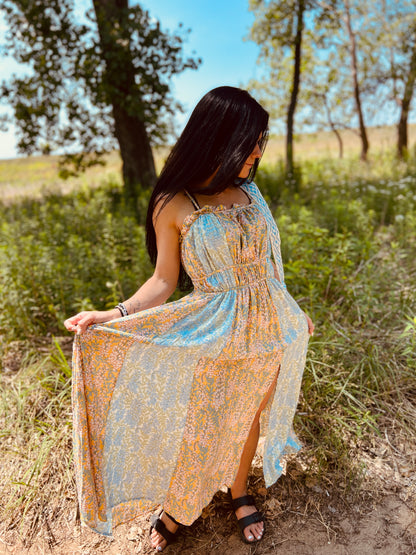 Sunset Floral Maxi Dress